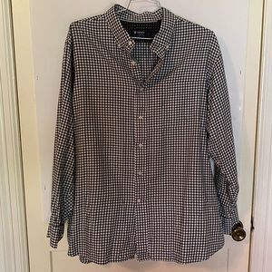 Black and white checkered button up